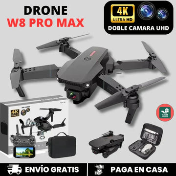 NUEVO DRONE  W8 PRO MAX 2025 CON INTELIGENCIA ARTIFICIAL + 2 BATERIAS ADICIONALES y ESTUCHE DE REGALO